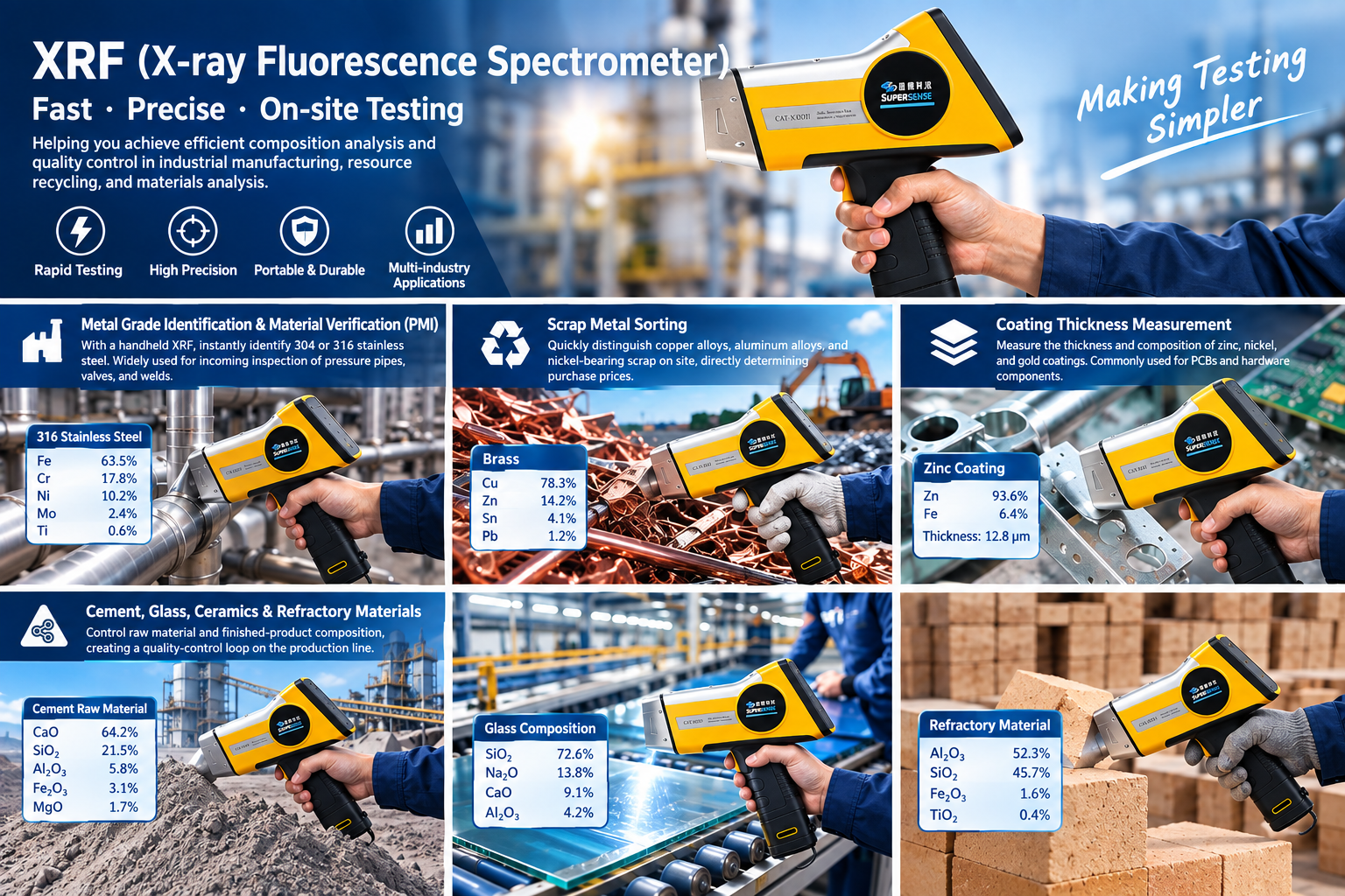 CM-X80H Series Handheld XRF Spectrometer - 2